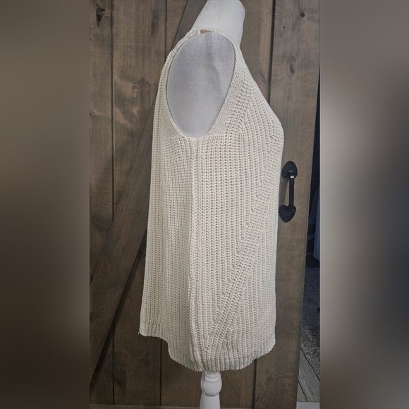 PHILOSOPHY Sleeveless Knit Pullover Top In Ivory. Size Large NWT - Picture 12 of 13